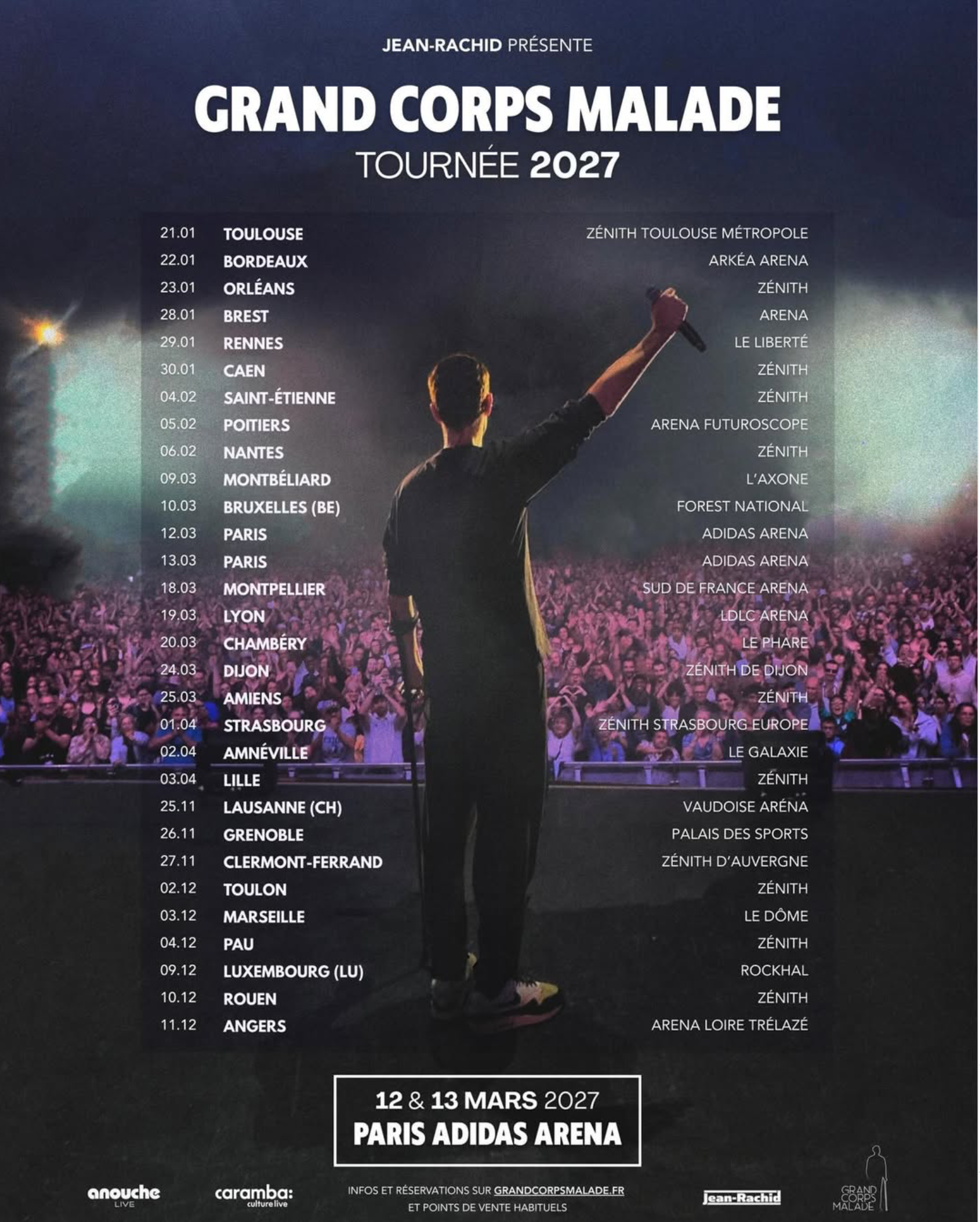 Grand Corps Malade annonce sa tournée pour 2027